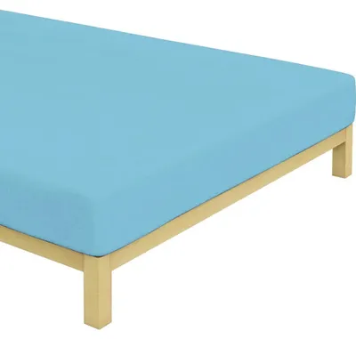 Imagen del producto de Sábana encimera azul claro. Tamaño: 90x200 cm