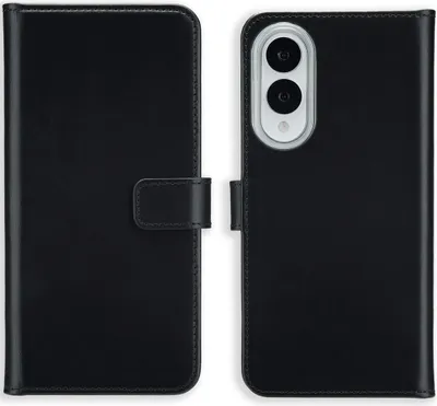 Obrázok produktu pre Selencia Originálne kožené puzdro na knihy pre Samsung Galaxy S25 Edge - čierne