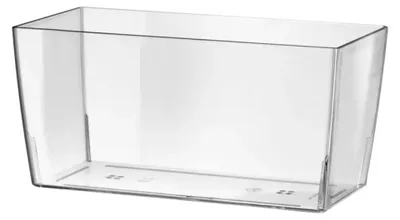 Produktbild von tera Blumenkasten "Coimbra 25" transparent aus Kunststoff