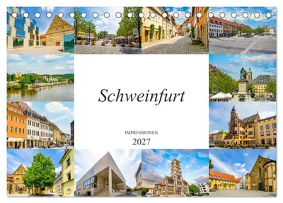 Produktbild von Schweinfurt Impressionen (Tischkalender 2027 DIN A5 quer), CALVENDO Monatskalender