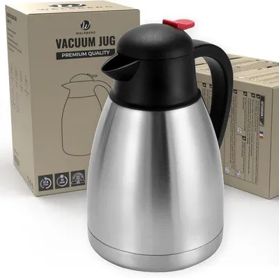 Produktbild von Edelstahl-Thermoskan 1L silber BPA-frei