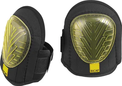 Produktbild von Bicap Knieschoner, atmungsaktiv, Gel-Polsterung, strapazierfähiger & anpassbarer Synchroflex-Riemen für sicheren Halt, ideal für Garten, Fliesen, Handwerk, Verlegung & Profi-Einsatz, bodenschonend, Terylen, PVC, EVA