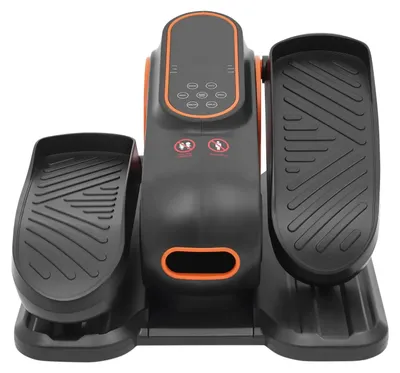 Zdjęcie produktu dla Mini rower stacjonarny - pedałowy trenera pod biurko - 12 stopni regulacji - pilot i przyciski - wyświetlacz LCD - rehabilitacja nóg i ramion - czarny