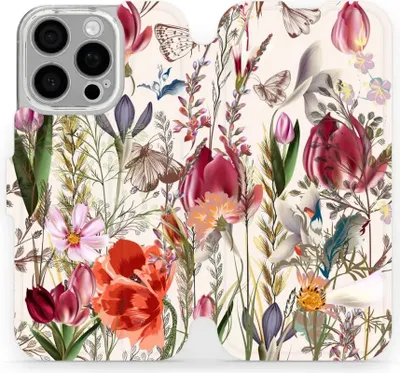 Produktbild von Handyhülle mit klappe für iPhone 16 Pro, Mobiwear Book, Blumenstrauß