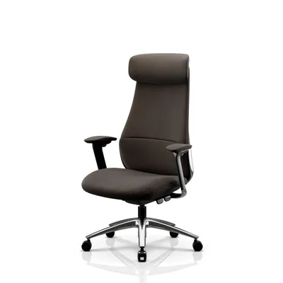 Image de Fauteuil de bureau capitonné, de couleur marron : COMMAND, Jan Nowak