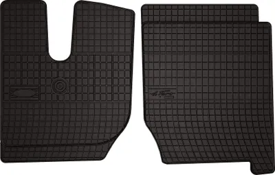Immagine prodotto di Tappetini auto in gomma adatto per Iveco Stralis (2003-2019, camion, cabina stretta) neri, set 2 pz, con fissaggi
