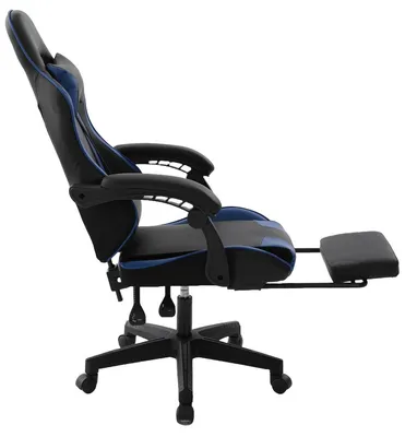 Obrázek produktu pro Delman Kancelářská židle Herní židle Herní křeslo Ergonomická herní židle s podnožkou Podhlavník Herní židle 0060BU