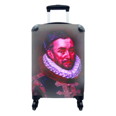 Produktbild von MuchoWow® Koffer Handgepäck Trolley Rollkoffer Kleine Reisekoffer mit 4 Rollen - Wilhelm von Oranien - Adriaen Thomasz - Alte Meister - Cabin Size < 55x40x23 cm & 55x40x20 cm - Fotokoffer - Kabinenkoffer - Boardgepäck - Reise-Box - Reisekoffer - Reisegepäck - Koffer mit Bild - Trolley für Kinder