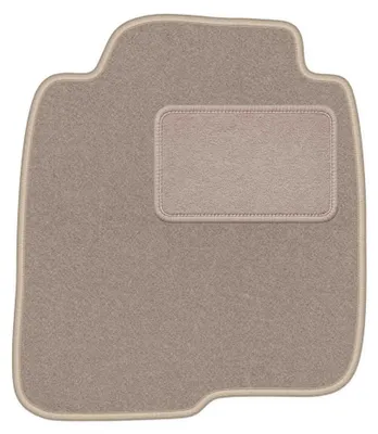 Productafbeelding van Velours bestuurdersmat voor Volvo 240 / 260 1974-1993 (stationwagen/sedan) – beige, op maat – Wielganizator LUX