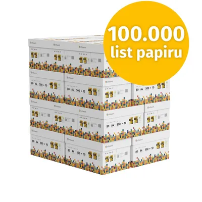 Obrázek produktu pro Infowerk Tiskárny papír Kopírovací papír 100000 listů 200 x 500 A4 80g prémiový bílý PEFC certifikovaný