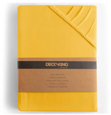 Productafbeelding van DecoKing spreihoes, 100x200 cm of 120x200 cm, 100% gekamde katoen, kleur: amber
