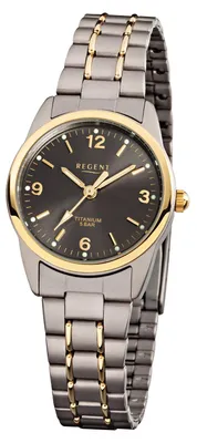 Produktbild von Regent  Damen Armbanduhr 7170.91.95 F-429 Titan Gold IP