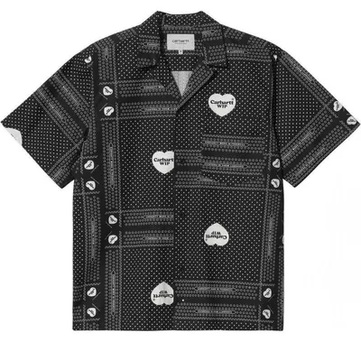 Immagine prodotto di CAMICIA CARHARTT WIP Heart Bandana S/S - nera - XXL