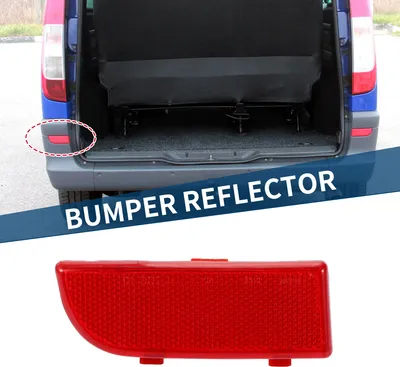 Image de Feu De Réflecteur De Pare-Chocs No.6398260440 Pour Mercedes-Benz Vito Viano W639 2003-2014 Feu De Réflecteur Arrière Gauche n Plastique Durable 1 Pièce Rouge