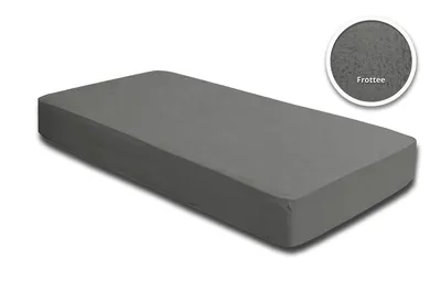 Produktbild von 2er Pack Frottee Spannbettlaken Spannbetttuch 90x200 140x200 180x200 Baumwolle, Größe:90x200 cm - 100x200 cm, Farbe:Grau