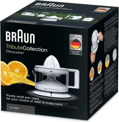 Obrázok produktu pre Braun TributeCollection CJ 3000, Priehľadná, Biela, 0,35 L, CE, 20 W, 220-240 V, 50 Hz