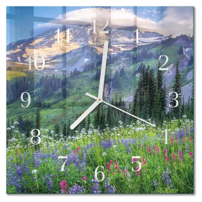 Immagine prodotto di Orologio da parete Tulup Glasuhr, orologio da cucina, vetro vero, 30x30 cm, design moderno e decorativo, silenzioso, lancette bianche - Wiesenberg