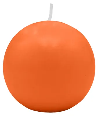 Produktbild von Kugelkerzen Karotte Dunkel-Orange Ø 80 mm, 6 Stück