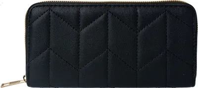 Produktbild von Clayre & Eef Brieftasche 19x9 cm Schwarz Kunstleder