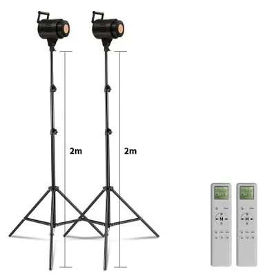 Produktbild von Fotografie Lichtset, verstellbares Stativ, Blitzlicht, 2Stk 2M Stativ