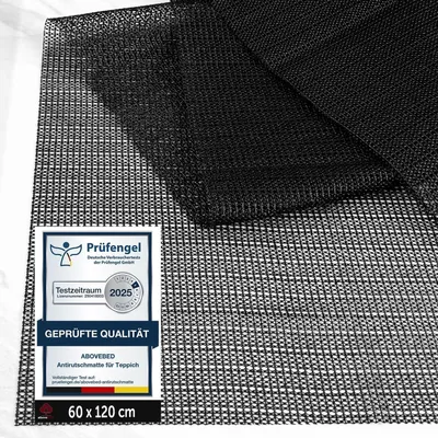 Obrázok produktu pre Protisklzová podložka pod koberec, 60 x 120 cm, čierna