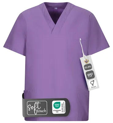 Produktbild von Schlupfkasack, uni, purple, 2XL : 2XL : purple : 50% Baumwolle 50% Polyester