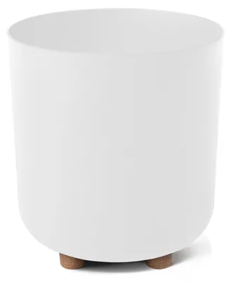 Obrázok produktu pre Obal na kvetináč na nôžkach SOFIA, priemer 19 cm, výška 21 cm, biela farba