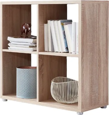 Produktbild von Würfelregal Regal QUADRO in Eiche Sonoma, 4 Fächer, (BxHxT) 72x74x33 cm