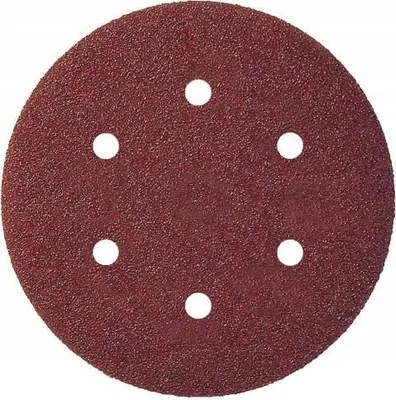 Zdjęcie produktu dla Krążek Papier Ścierny Na Rzep 150Mm Otwory P60