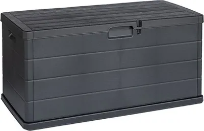 Produktbild von XL Auflagenbox Sitzbank 2 Personen Kunststoff  Anthrazit 340L