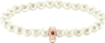 Produktbild von Thomas Sabo Charm-Perlenarmband Perlentraum Weiß, Roségold X0284-428-14-L17,5