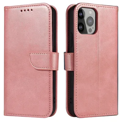 Produktbild von Hurtel Magnet Case, Folio, Apple, iPhone 13 Pro Max, 17 cm (6.7"), Pink