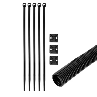 Produktbild von REV 0518269555 Kablkanal, Spiral-Kabelschlauch offen. 5m ¯ 12mm, schwarz
