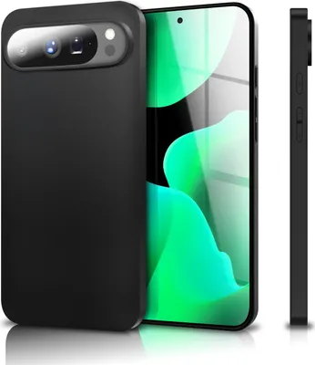 Produktbild von Hülle "Strider" für Google Pixel 10 Pro XL - Matte TPU Schutzhülle, 1,28mm Dünn, Staubschutz Tasten, Soft Touch - Schwarz
