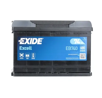 Produktbild von EXIDE Excell Starterbatterie 12V 74Ah 680A/EN B13 L3 für Auto LKW Batterie