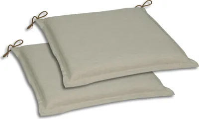 Produktbild von GO-DE Textil, Sitzkissen Sitzmöbel, 2er-Set, Farbe: beige, Maße ca.: 45 cm x 47 cm x 5 cm