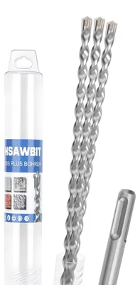 Immagine prodotto di Punte SDS Plus - 3 pezzi - 6 mm - Punta per calcestruzzo 160 mm - 4 taglienti