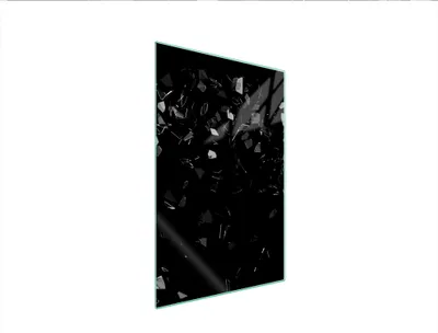 Produktbild von Herdabdeckplatte 35x52 Glaskeramikkochfeld Abdeckung Spritzschutz Glasplatte Deko Schneidebrett Steine Schwarz