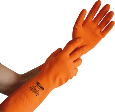 Produktbild von Hygostar Chemikalienschutzhandschuhe Triplex | Latex : XL Größe: XL