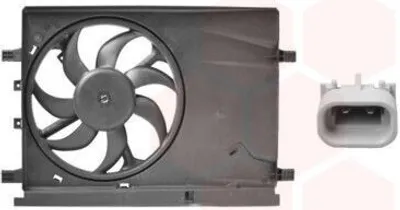 Produktbild von VAN WEZEL 1624746 Lüfter Motorkühlung Kühlerlüfter für OPEL Corsa D Schrägheck (S07) Wasserkühler Ø335mm