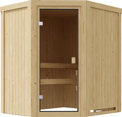 Produktbild von Karibu Innensauna Divna inkl. Saunaofen 3,6kW integr. Steuerung