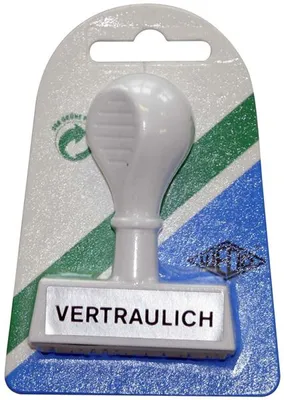 Image de WEDO 19326 WEDO Textstempel "Vertraulich"