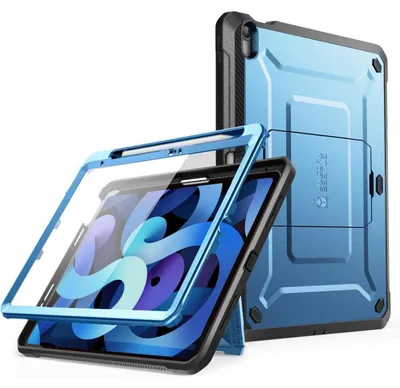 Produktbild von Schutzhülle für iPad 10. Generation 10,9 Zoll 2022 Blau mit Displayschutz und Ständer