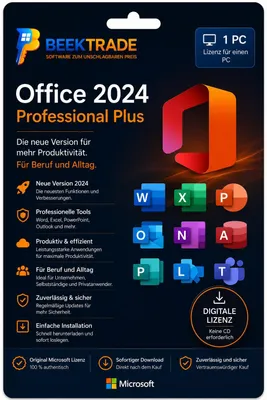 Produktbild von Office 2024 Professional Plus | Windows | Sofort Download | Kein Abo