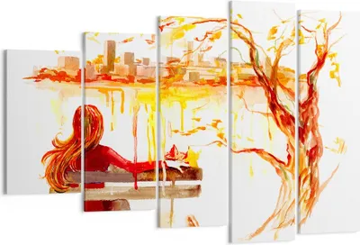 Produktbild von Bild auf Leinwand - Leinwandbild - Weiblich städtisch quadrat natur - 150x100cm - Wand Bild - Wanddeko - Leinwanddruck - Bilder - Kunstdruck - Leinwand bilder - Wandkunst - EG150x100-2978