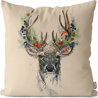 Produktbild von VOID Hirsch Wald Kissenbezug Kissenhülle Sofakissen Kissen Deko Outdoor-Kissen Dekokissen