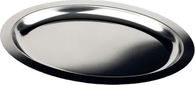 Produktbild von APS-Germany FINESSE, Klassisches Serviertablett, Oval, Edelstahl, Edelstahl, FINESSE, 600 mm