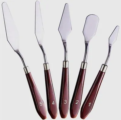 Produktbild von Tiefgestrichenes Acrylschildermaterial-Sets, 5 Teile, Kunststoff-Gemäldeaccessoires, lebendige Farbpalette, professionelles Malwerkzeug.