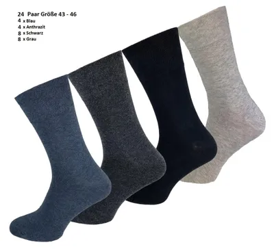 Image de Garcia Pescara 24 paires de chaussettes basiques MULTICOULE Taille 43-46 Bas en coton