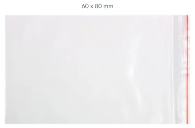 Obrázok produktu pre PE vrecko na zips 60x80 mm